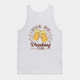 St Patricks day Drinking team Tank Top